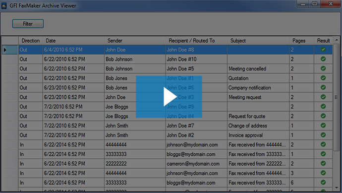 11 - GFI FaxMaker integration